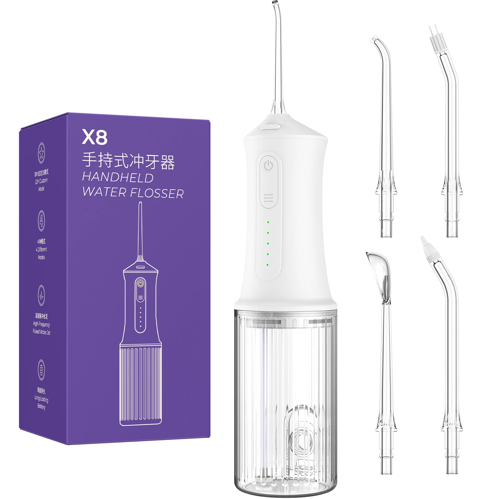 LANDOT Portable Cordless Water Flosser with 4 Jet Tips, 5 Modes Rechargeable Oral Irrigator, IPX7 Waterproof Teeth Cleaner for H
LANDOT Portable Cordless Water Flosser with 4 Jet Tips, 5 Modes Rechargeable Oral Irrigator, IPX7 Waterproof Teeth Cleaner for H