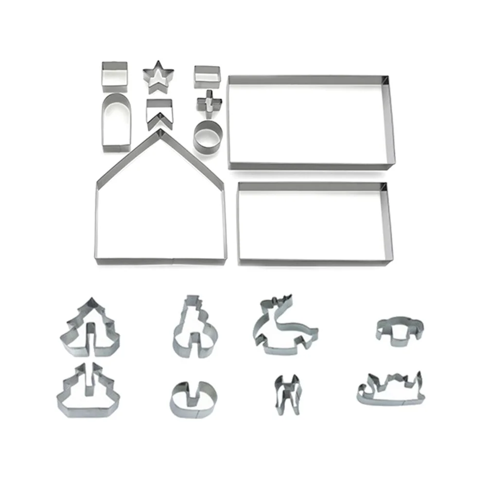 18 Pcs Christmas Cookie Cutters Stainless Steel Accessories Molds Bakeware Biscuit
18 Pcs Christmas Cookie Cutters Stainless Steel Accessories Molds Bakeware Biscuit