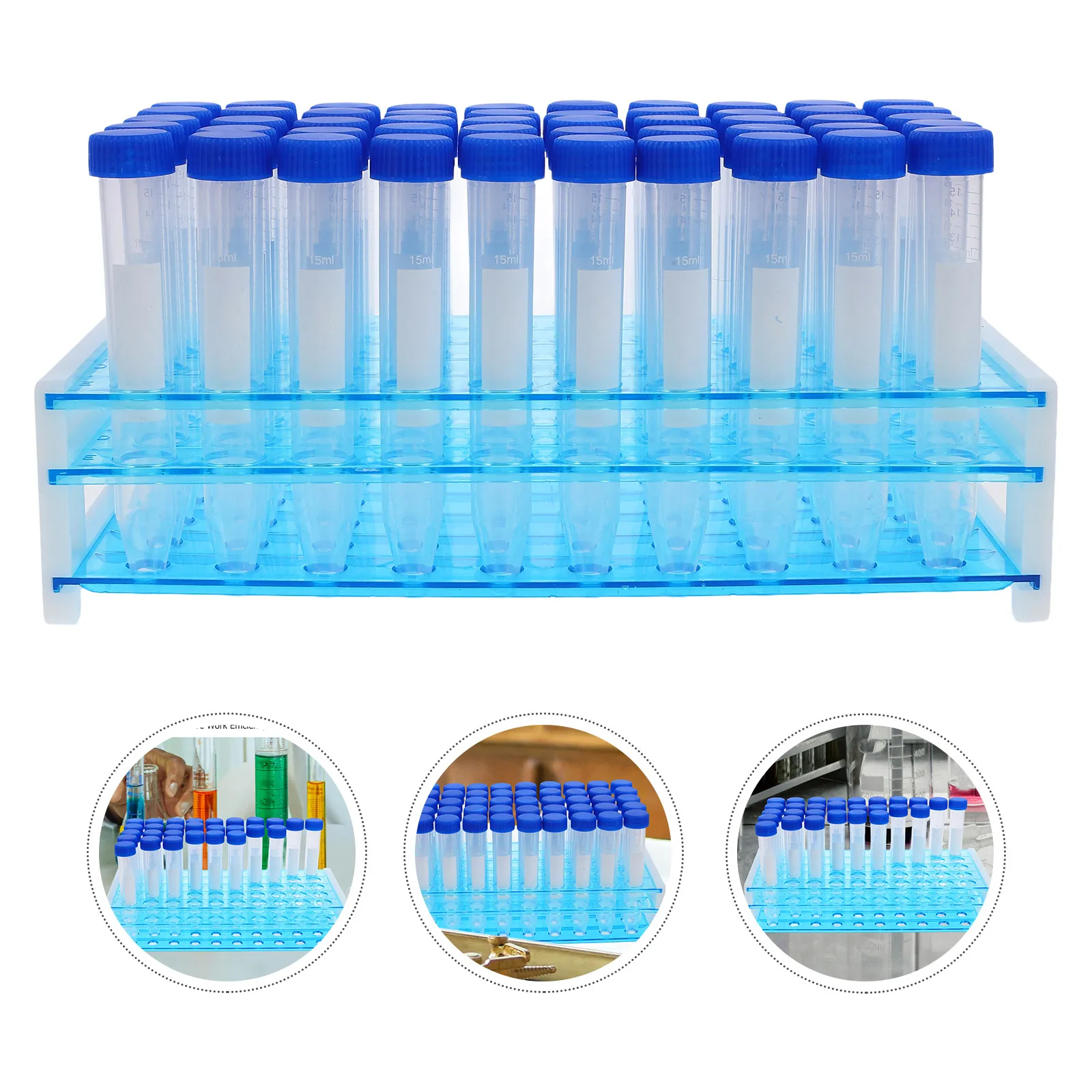 100pcs 15Ml Test Tubes Plastic Laboratory Tubes Experiment Tube Rack Set Science Transparent Vented Screw
100pcs 15Ml Test Tubes Plastic Laboratory Tubes Experiment Tube Rack Set Science Transparent Vented Screw