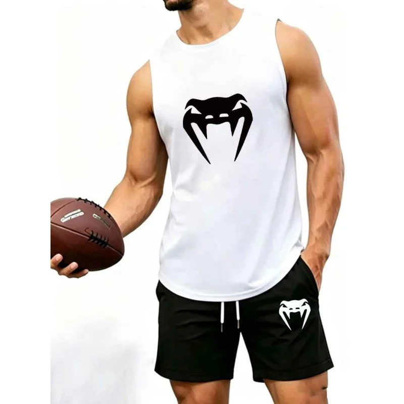 Men's Snake Tooth Print Tank Top & Shorts Set, Casual 2-Piece Tracksuit, Gym Outfit, EU Size Available, Summer
Men's Snake Tooth Print Tank Top & Shorts Set, Casual 2-Piece Tracksuit, Gym Outfit, EU Size Available, Summer