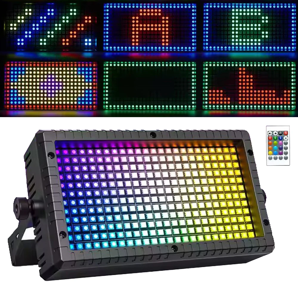 LED Stage Strobe Light Colorful 288LEDS RGB DJ Strobe Lights DMX Control LED Party Light 60W LED Wall Wash Lights for Disco Bar
LED Stage Strobe Light Colorful 288LEDS RGB DJ Strobe Lights DMX Control LED Party Light 60W LED Wall Wash Lights for Disco Bar