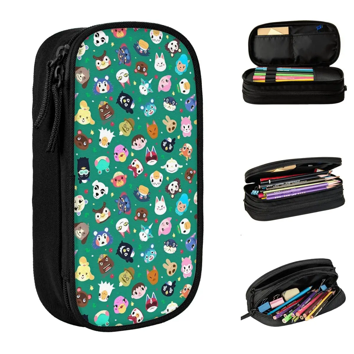 Game Animals Game Crossing Pencil Case Cartoon New Pencilcases Pen Holder for Girl Boy Large Storage Bag School Gift Stationery
Game Animals Game Crossing Pencil Case Cartoon New Pencilcases Pen Holder for Girl Boy Large Storage Bag School Gift Stationery