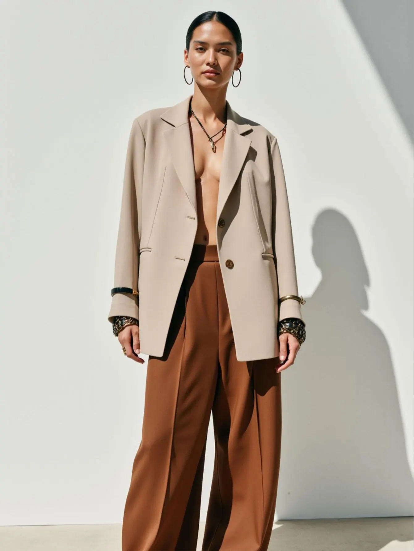 Women's Summer Blazer Formal Plain Long Sleeve Shawl Collar Single Breasted Office Lady Jacket
Women's Summer Blazer Formal Plain Long Sleeve Shawl Collar Single Breasted Office Lady Jacket