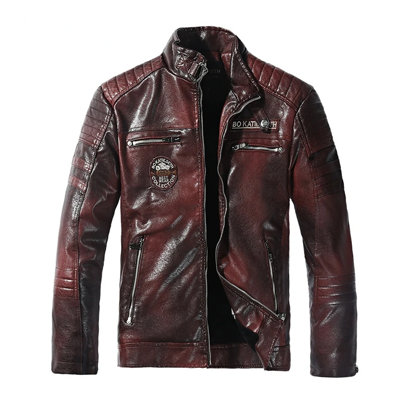 Autumn Winter Motorcycle Leather Jacket Men Outwear Windbreaker Fleece Liner Warm Pu Leather Coat Size L-3XL casaco masculino
Autumn Winter Motorcycle Leather Jacket Men Outwear Windbreaker Fleece Liner Warm Pu Leather Coat Size L-3XL casaco masculino
