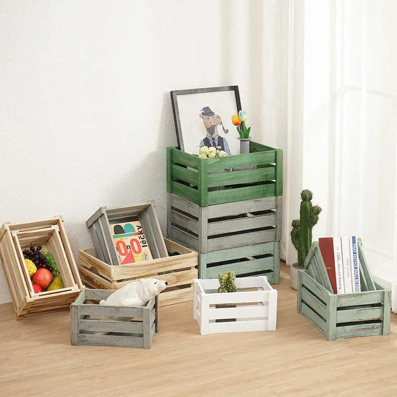Retro Wooden Box Storage Box Wooden Box Storage Window Display Supermarket Wooden Basket Decoration Wooden Box Rectangular
Retro Wooden Box Storage Box Wooden Box Storage Window Display Supermarket Wooden Basket Decoration Wooden Box Rectangular