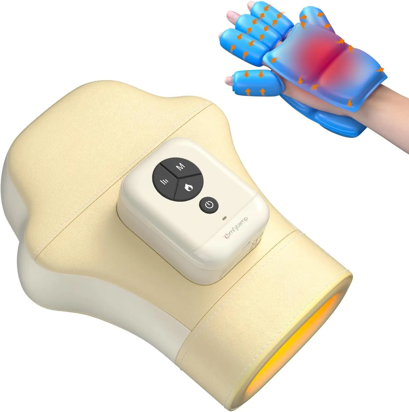 Hand Massager with Heat and Compression, Cordless Finger Palm Wrist Massage for Carpal Tunnel Arthritis Pain Relief
Hand Massager with Heat and Compression, Cordless Finger Palm Wrist Massage for Carpal Tunnel Arthritis Pain Relief