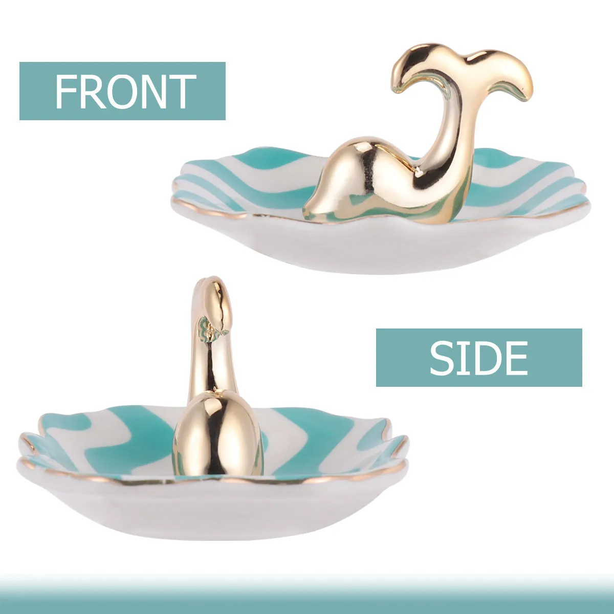 Ceramic Jewelry Storage Tray Dolphin Assorted Color Elegant Jewelry Dish Decorative Trinket Plate for Home Bedroom Shop Display
Ceramic Jewelry Storage Tray Dolphin Assorted Color Elegant Jewelry Dish Decorative Trinket Plate for Home Bedroom Shop Display