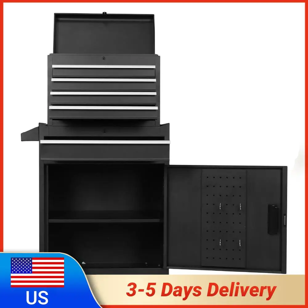 5 Drawer Rolling Tool Cart Rolling Garage Workshop Tool Organizer with 4 Wheels W/ Drawer Liners Handle for Warehouse Workshop
5 Drawer Rolling Tool Cart Rolling Garage Workshop Tool Organizer with 4 Wheels W/ Drawer Liners Handle for Warehouse Workshop