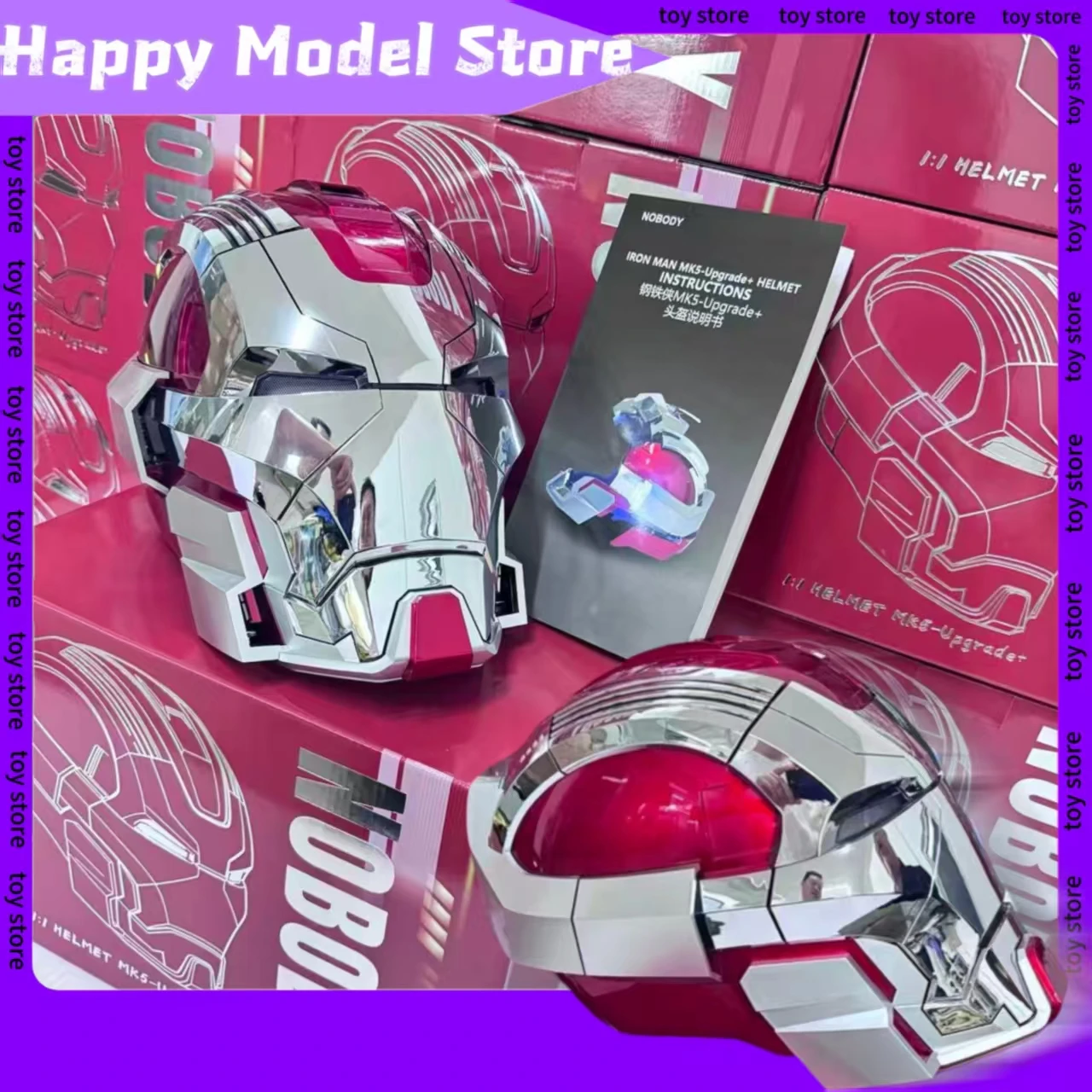 In Stock MK5 Upgraded Version Wearable Helmet Electric Automatic Shine Cos Collection Periphery Ornament Boy Toy Holiday Gift
In Stock MK5 Upgraded Version Wearable Helmet Electric Automatic Shine Cos Collection Periphery Ornament Boy Toy Holiday Gift