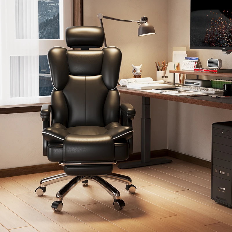 Luxurious Designer Executive High Back Office Chair Ergonomic Rolling Swivel Comfortable Leather Upholstered Home Furniture
Luxurious Designer Executive High Back Office Chair Ergonomic Rolling Swivel Comfortable Leather Upholstered Home Furniture