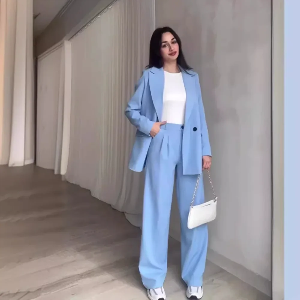 Милый модный женский костюм на одной пуговице, комплект из двух предметов, куртка, брюки, блейзер, элегантный, повседневный, свободная, офисная, женская одежда
Милый модный женский костюм на одной пуговице, комплект из двух предметов, куртка, брюки, блейзер, элегантный, повседневный, свободная, офисная, женская одежда