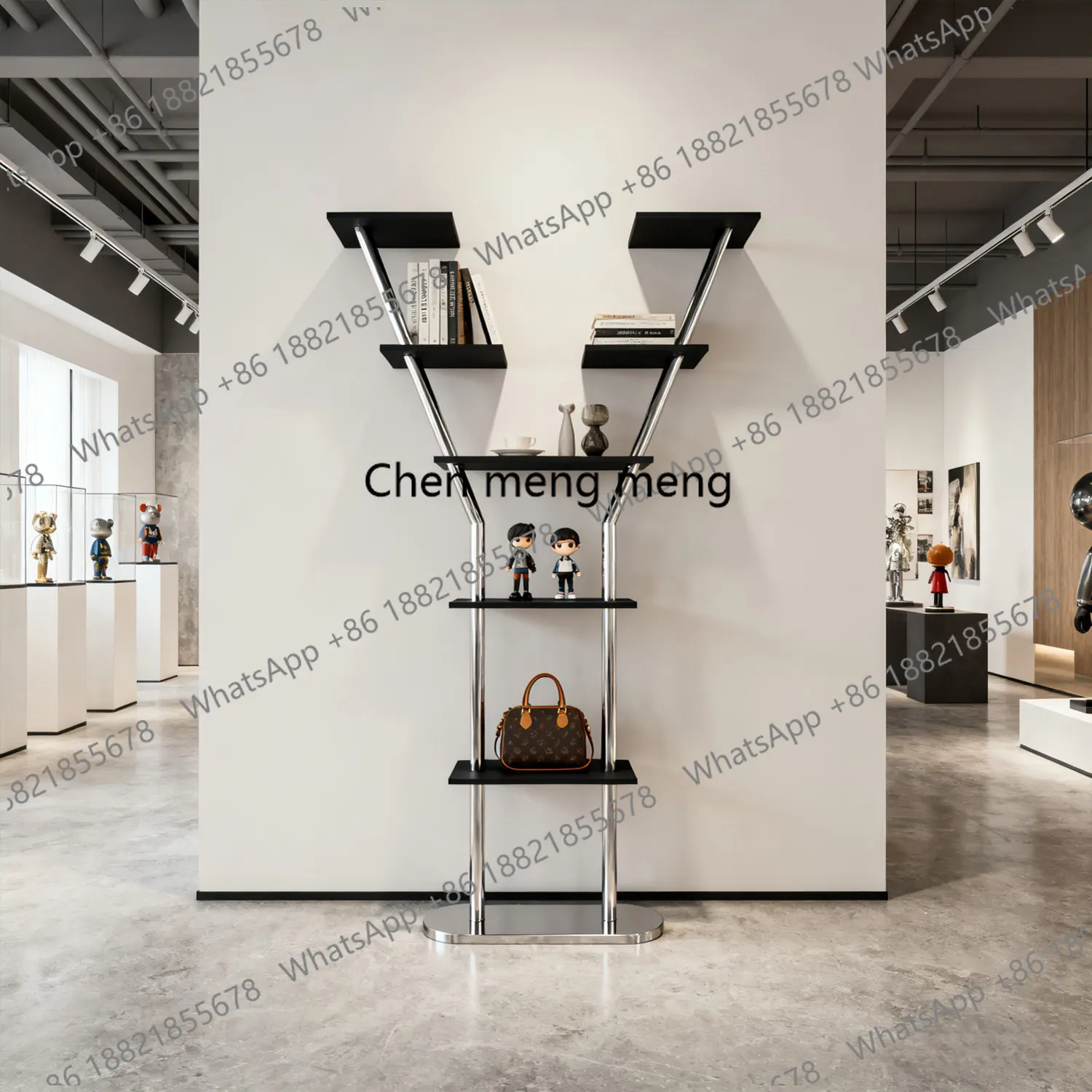 Creative and simple bookshelves floor-standing shelves stainless steel multi-layer storage racks for item placement
Creative and simple bookshelves floor-standing shelves stainless steel multi-layer storage racks for item placement