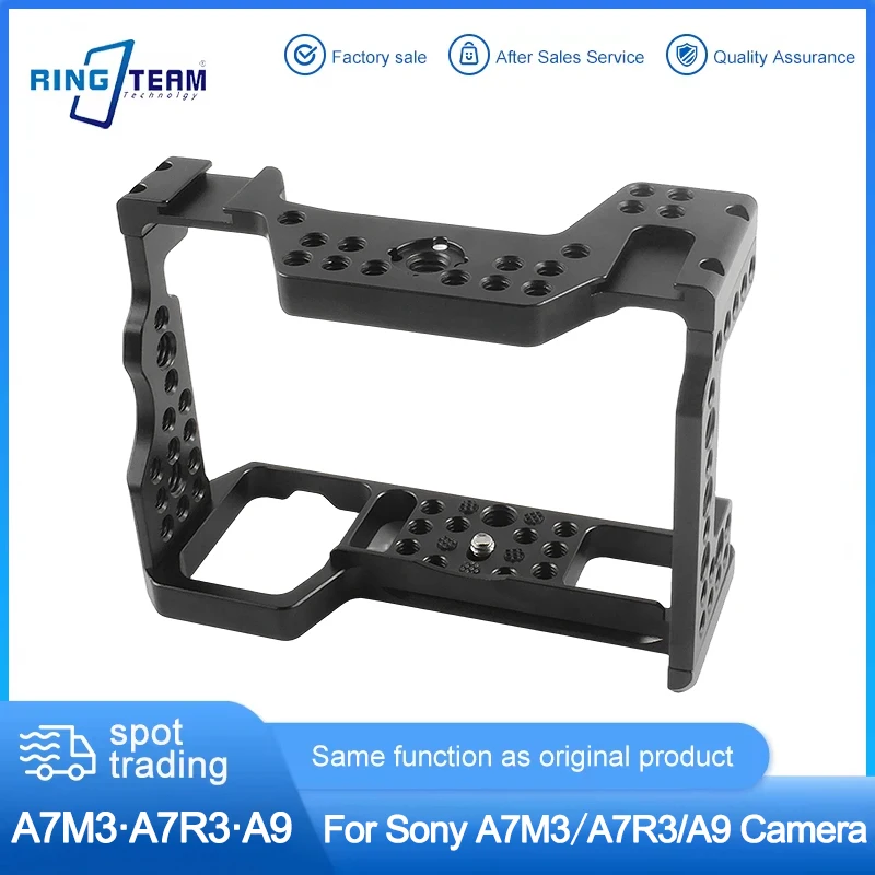 Lightweight Aluminum Alloy Camera Cage for Sony A7M3 A7R3 A9 Multi-Expansion Rig Vlog Shooting Compatible Models
Lightweight Aluminum Alloy Camera Cage for Sony A7M3 A7R3 A9 Multi-Expansion Rig Vlog Shooting Compatible Models