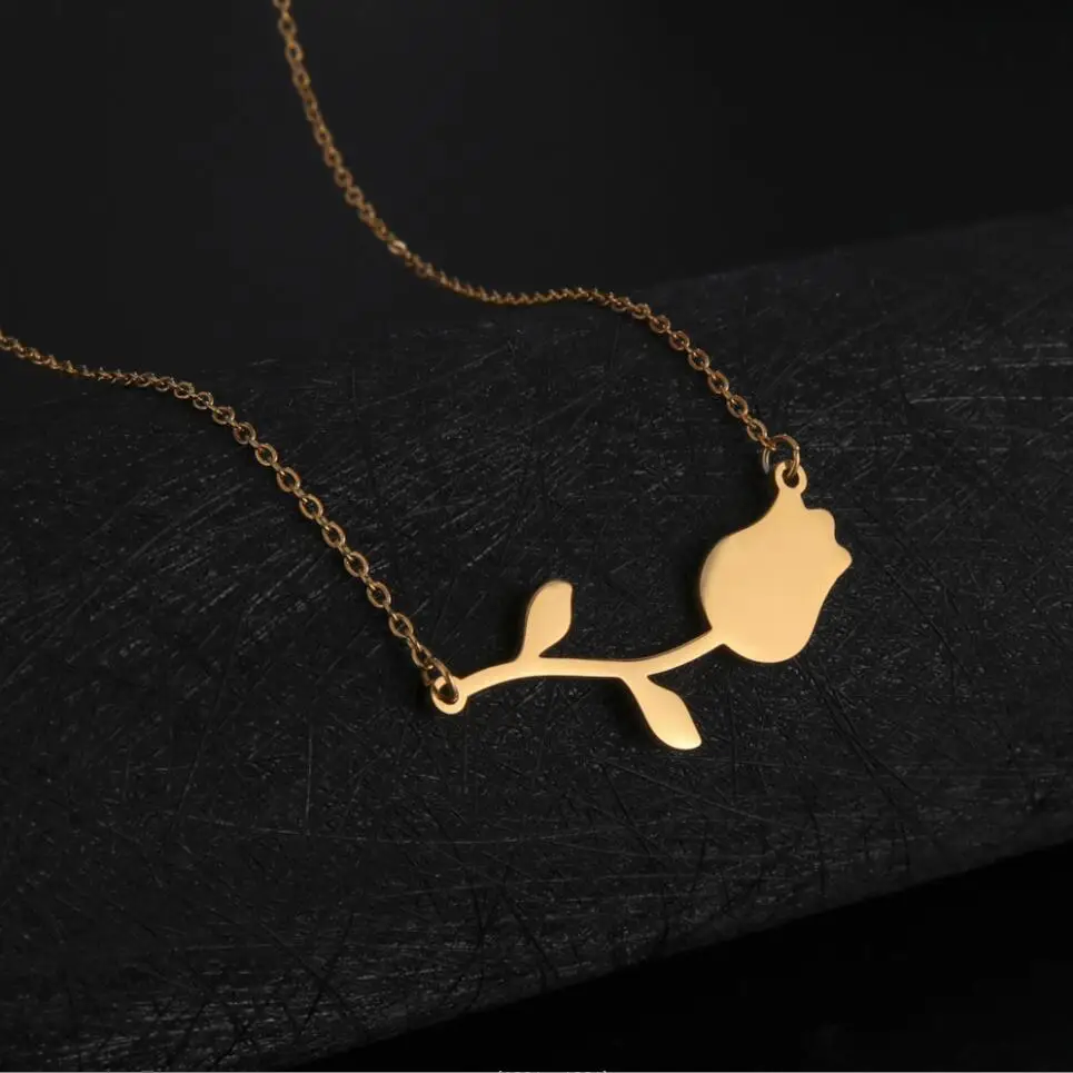 1PC Stainless Steel Cute Tulip Flower Pendant Necklaces Friends Wedding Engagement Aesthetic Jewelry Choker Necklaces F1453
1PC Stainless Steel Cute Tulip Flower Pendant Necklaces Friends Wedding Engagement Aesthetic Jewelry Choker Necklaces F1453
