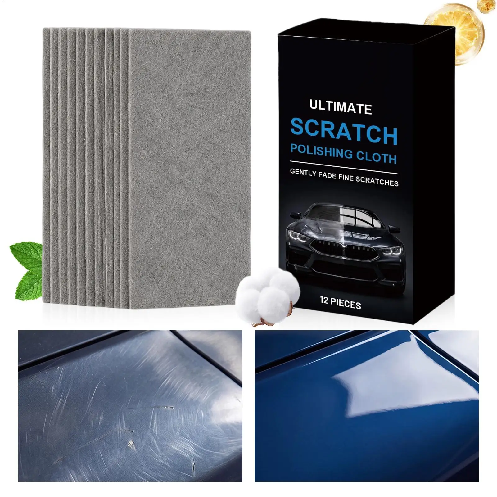 Car Cleaning Cloth Ultra Absorbent Cleaning Towel Car Scratch Remover Cloth for Vehicles Trailer RV Automotive Sedan Pickup
Car Cleaning Cloth Ultra Absorbent Cleaning Towel Car Scratch Remover Cloth for Vehicles Trailer RV Automotive Sedan Pickup