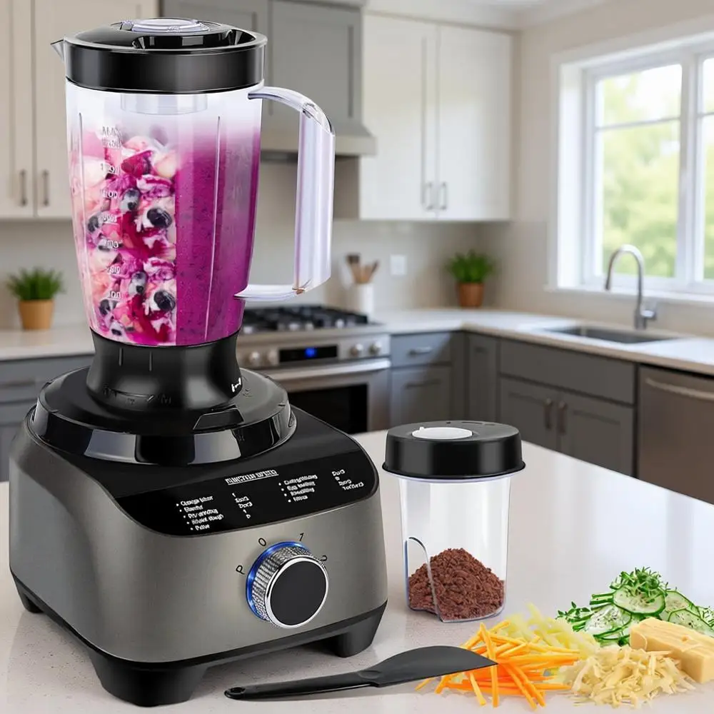 11-in-1 Multi-Function Blender Combo with 51oz Jug, 14-Cup Food Processor, and 600W Power
11-in-1 Multi-Function Blender Combo with 51oz Jug, 14-Cup Food Processor, and 600W Power
