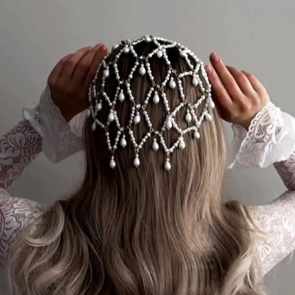 Women Headband Mesh Faux Pearl Headband Bohemian Fashion Hair Hoop Headdress Costume Women Hairstyle Dress Up Hair Accessories
Women Headband Mesh Faux Pearl Headband Bohemian Fashion Hair Hoop Headdress Costume Women Hairstyle Dress Up Hair Accessories