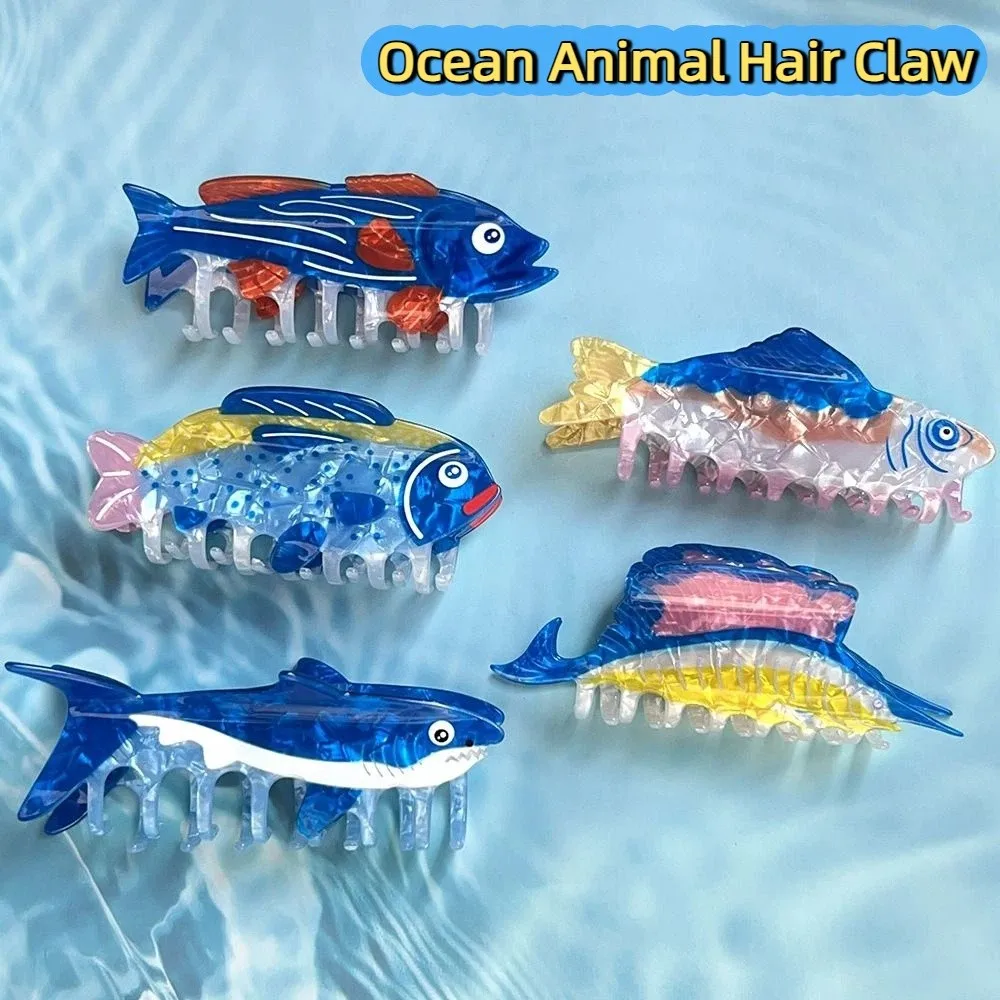 Creative Hairpin Ocean Animal Hair Claw Pvc Goldfish Marine Life Fish Hair Clip Shark Clip Large Fish Grab Clip Vacation
Creative Hairpin Ocean Animal Hair Claw Pvc Goldfish Marine Life Fish Hair Clip Shark Clip Large Fish Grab Clip Vacation