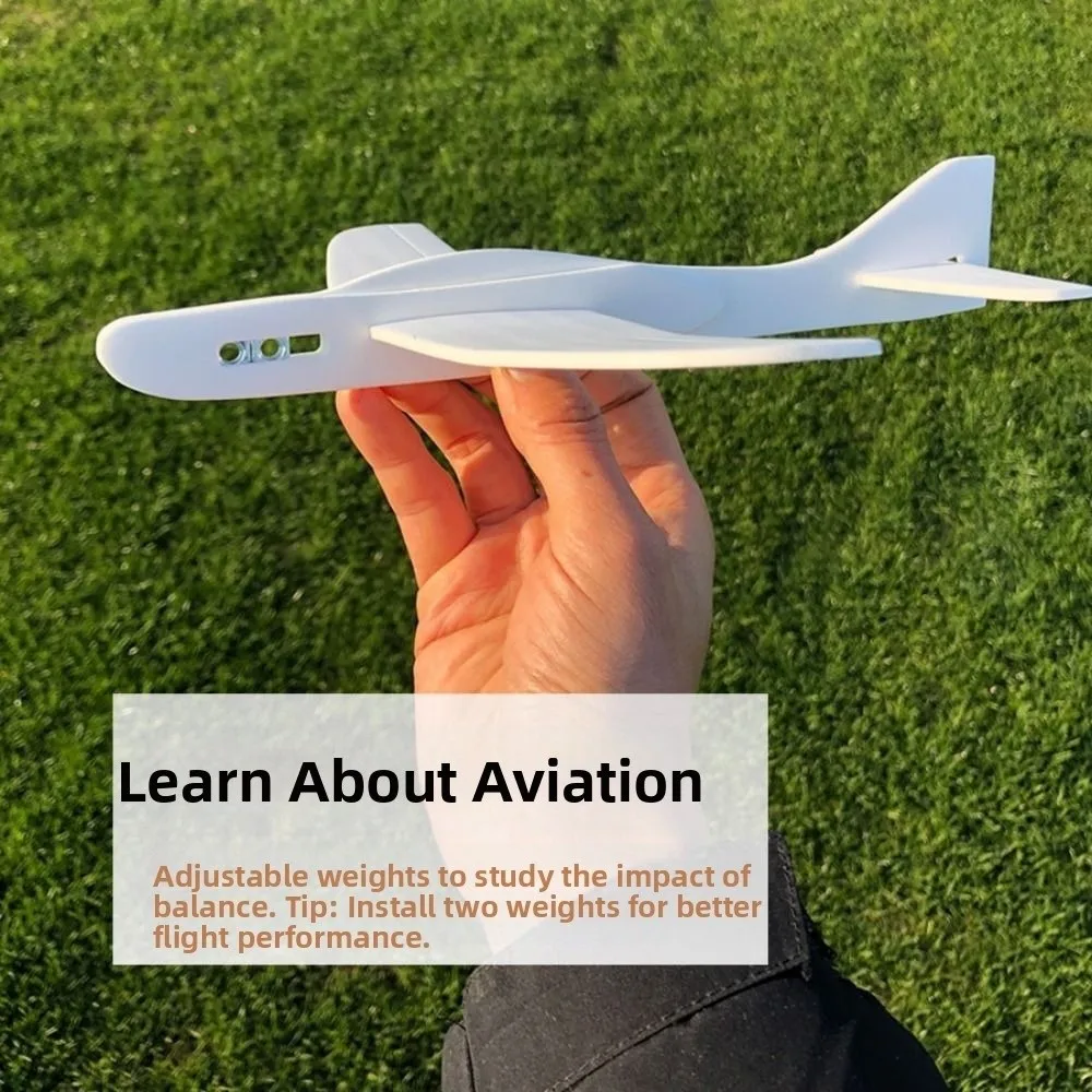 Lightweight Airplane Glider Model Plastic DIY Outdoor Flying Throwing Plane White Blank Foam Board Unfinished Biplane
Lightweight Airplane Glider Model Plastic DIY Outdoor Flying Throwing Plane White Blank Foam Board Unfinished Biplane