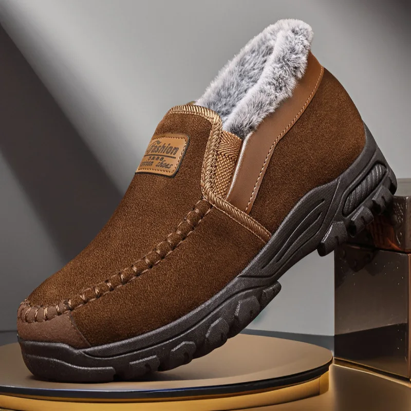 Winter Men Cotton Shoes Fashion Thick Plush Snow Boots Warm Anti-Slip Sports Casual Slip on Shoes Large Size 39-48 Zapatillas
Winter Men Cotton Shoes Fashion Thick Plush Snow Boots Warm Anti-Slip Sports Casual Slip on Shoes Large Size 39-48 Zapatillas