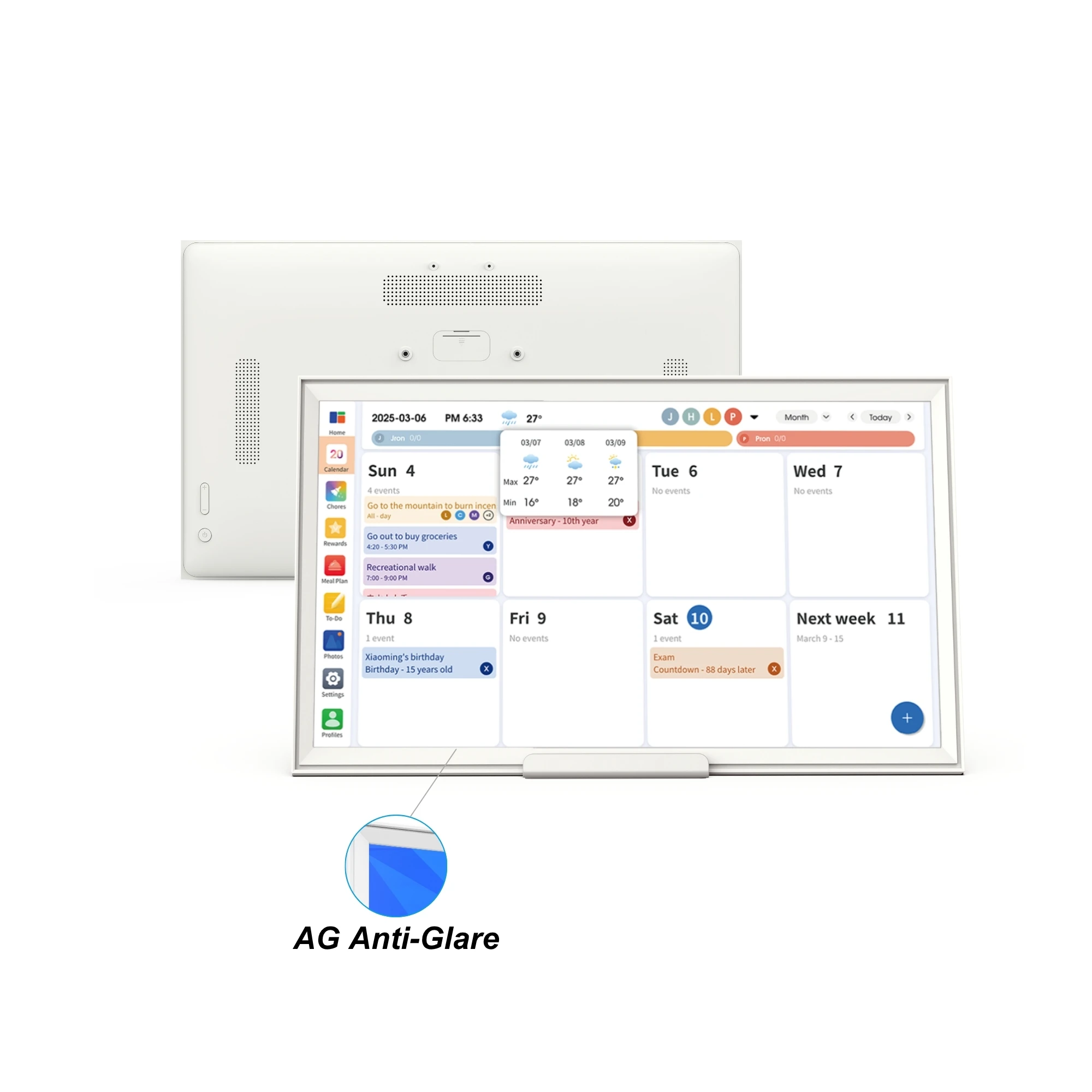 32-дюймовый умный цифровой календарь с дисплеем и рамкой Android 14 Allwinner для управления событими AG с антибликовым покрытием для семейных расписаний
32-дюймовый умный цифровой календарь с дисплеем и рамкой Android 14 Allwinner для управления событими AG с антибликовым покрытием для семейных расписаний