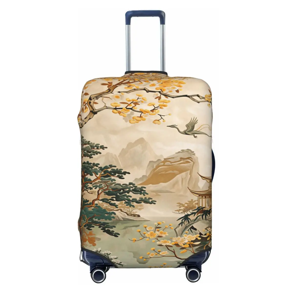 Custom Chinese Golden Autumn Dragon Pavilion Mountain Zen Luggage Cover Protector Elastic Travel Suitcase Covers
Custom Chinese Golden Autumn Dragon Pavilion Mountain Zen Luggage Cover Protector Elastic Travel Suitcase Covers