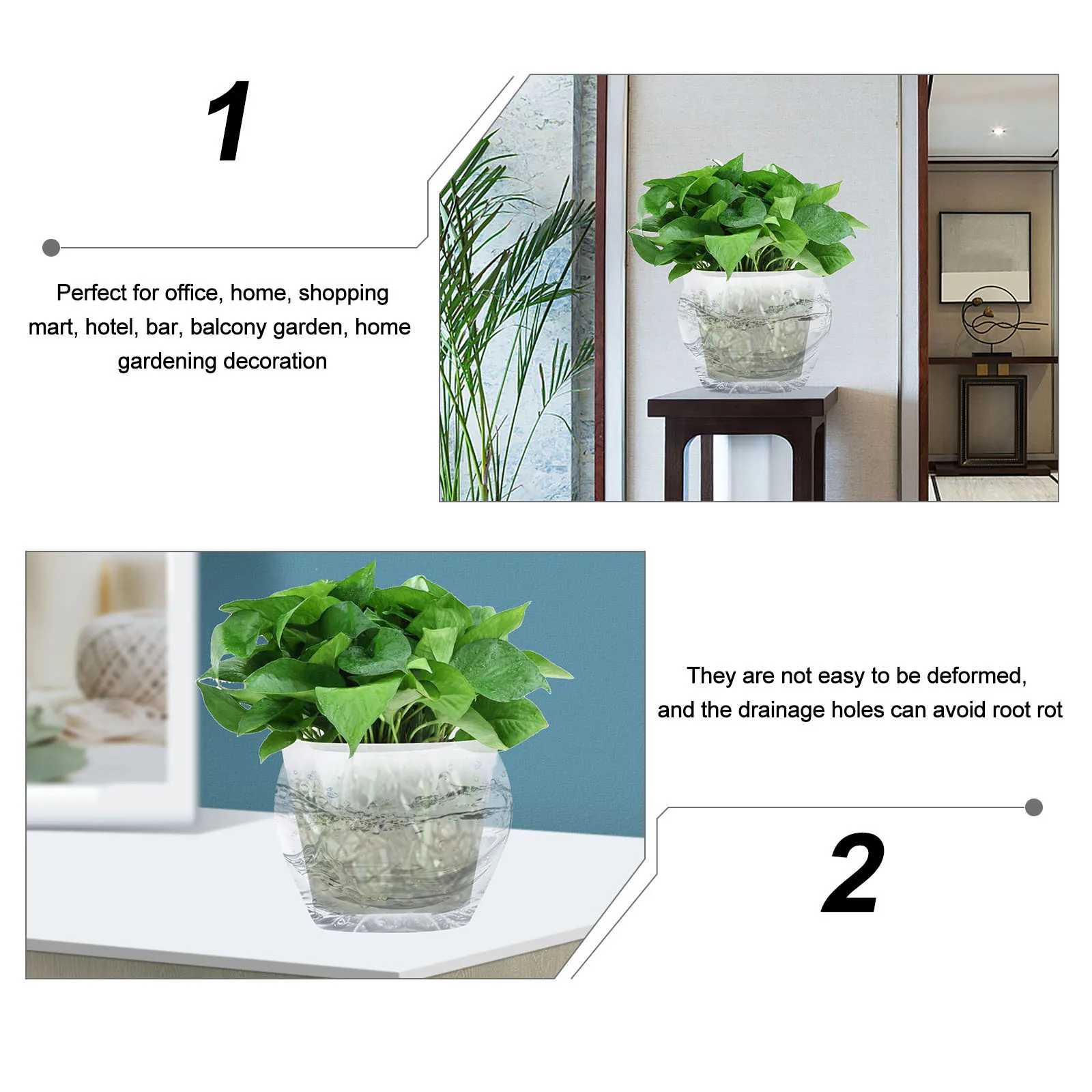10 Pcs Plastic Flower Pot 15cm Outer 14cm Inner 13 5cm Height Root Control Breathable Succulents Orchid Gardening
10 Pcs Plastic Flower Pot 15cm Outer 14cm Inner 13 5cm Height Root Control Breathable Succulents Orchid Gardening