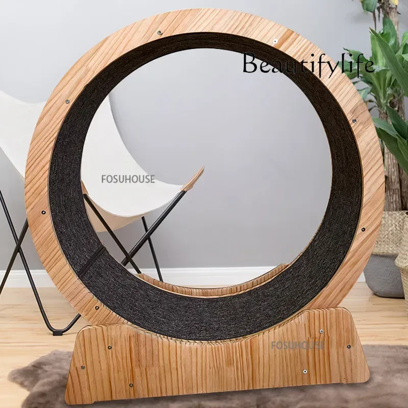 Modern Cat Toys for Household Products Solid Wood Roller Cat Treadmill Creative Design Pet Supplies Round Cat Climbing Frame R
Modern Cat Toys for Household Products Solid Wood Roller Cat Treadmill Creative Design Pet Supplies Round Cat Climbing Frame R