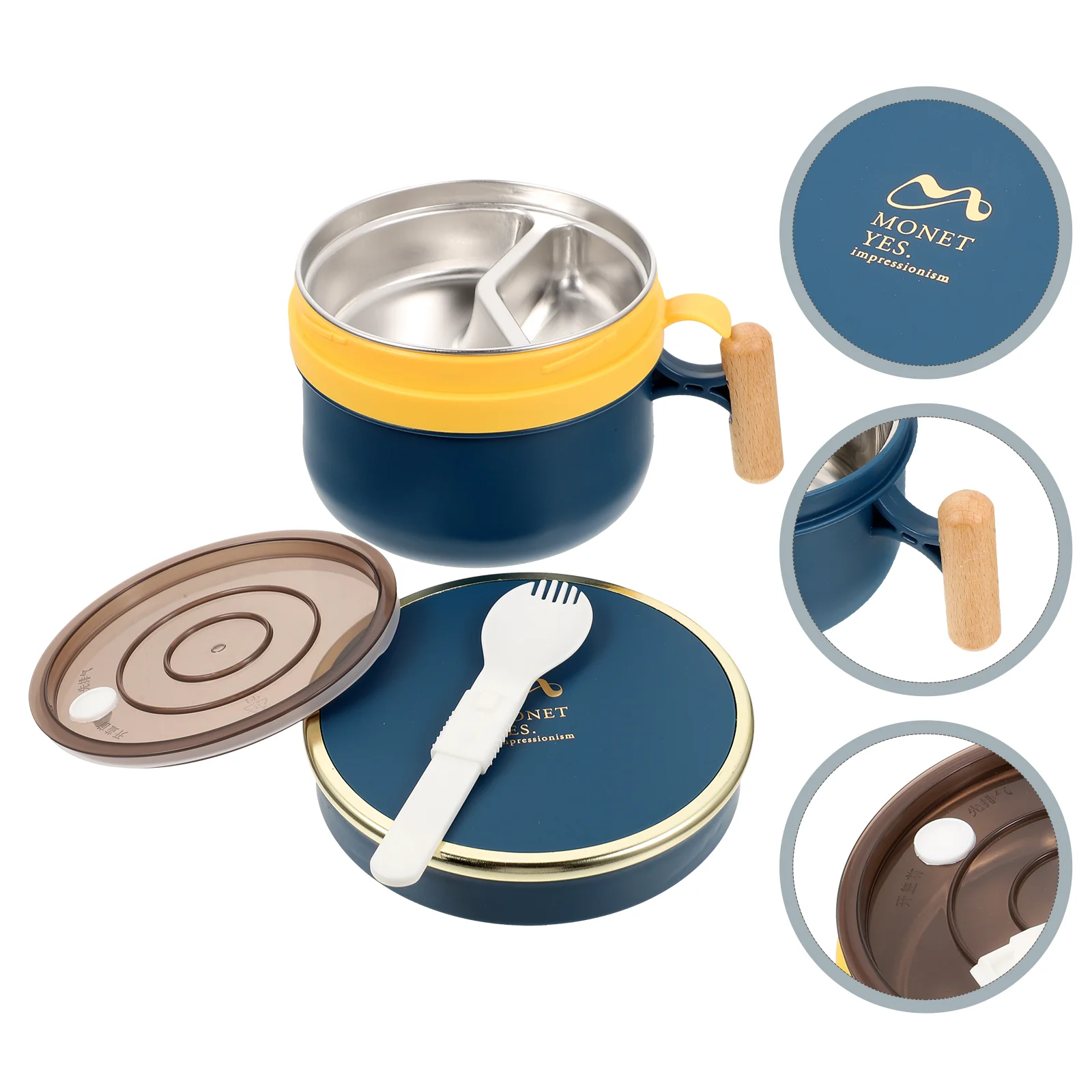Lunchbox Double Layer Instant Noodle Soup Bowl Adult Boxes for Women Food Bento Accessories Blue Storage Work
Lunchbox Double Layer Instant Noodle Soup Bowl Adult Boxes for Women Food Bento Accessories Blue Storage Work