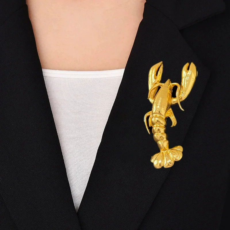 Vintage Exaggerated Metal Lobster Shaped Broochs for Women Girls Fashion Coat Corsage Pins Accessory Party Jewelry Gifts
Vintage Exaggerated Metal Lobster Shaped Broochs for Women Girls Fashion Coat Corsage Pins Accessory Party Jewelry Gifts