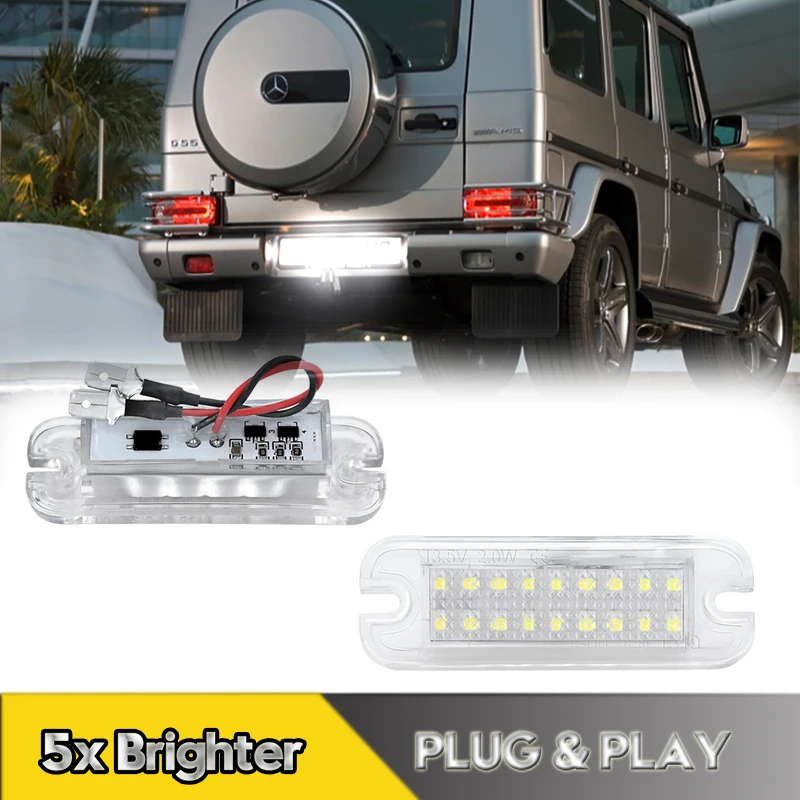 2Pcs No Error LED Number License Plate Lights Lamps For Mercedes Benz G-Class W463 G500 G550 G55 G63 G65 AMG Car Accessories
2Pcs No Error LED Number License Plate Lights Lamps For Mercedes Benz G-Class W463 G500 G550 G55 G63 G65 AMG Car Accessories