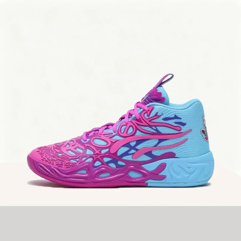 Баскетбольные кроссовки Puma MB.04 для мужчин: стильные, удобные, нескользящие, дышащие, средней высоты, синие, розовые и фиолетовые 310836-01
Баскетбольные кроссовки Puma MB.04 для мужчин: стильные, удобные, нескользящие, дышащие, средней высоты, синие, розовые и фиолетовые 310836-01