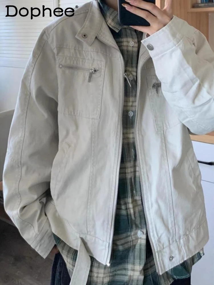 American Style Stand-up Collar Jackets Men's 2025 Spring and Autumn New Denim Coats Trendy Solid Color Long Sleeve Denim Jackets
American Style Stand-up Collar Jackets Men's 2025 Spring and Autumn New Denim Coats Trendy Solid Color Long Sleeve Denim Jackets