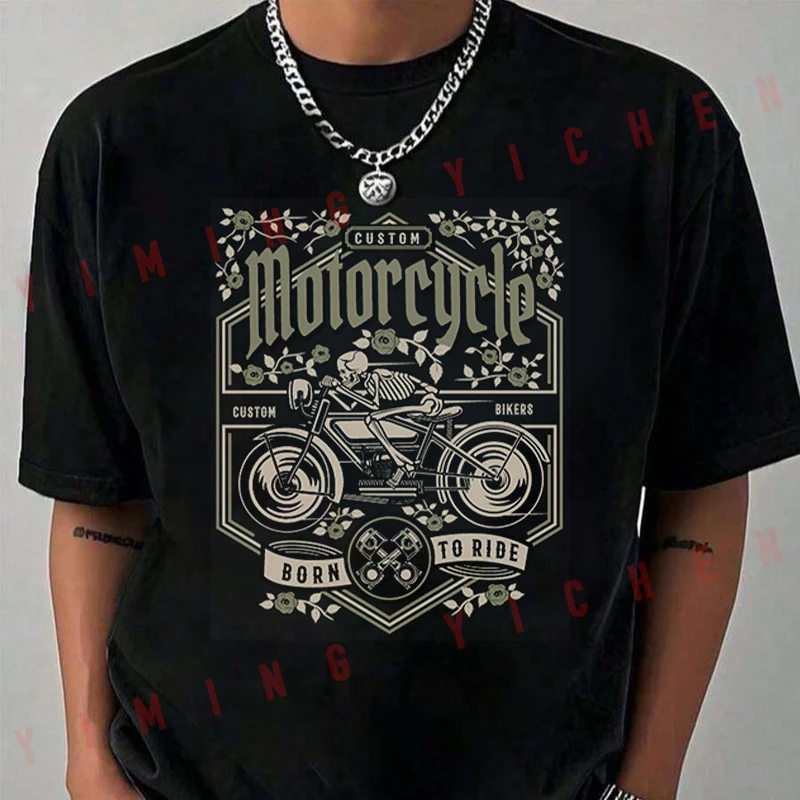 Custom Motorcycle Biker Motorbike Graphic Print T-Shirt Funny Men's and Women’s Short Sleeve Casual Round Neck Summer Top Tees
Custom Motorcycle Biker Motorbike Graphic Print T-Shirt Funny Men's and Women’s Short Sleeve Casual Round Neck Summer Top Tees