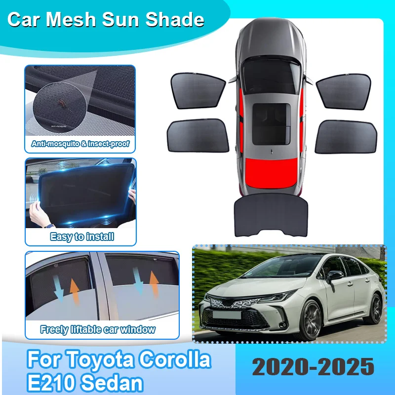 Car Window Sunshade For Toyota Corolla E210 Sedan 2020-2025 Visor Mesh Anti-UV Heat Insulation Frame Curtain Auto Accessories
Car Window Sunshade For Toyota Corolla E210 Sedan 2020-2025 Visor Mesh Anti-UV Heat Insulation Frame Curtain Auto Accessories