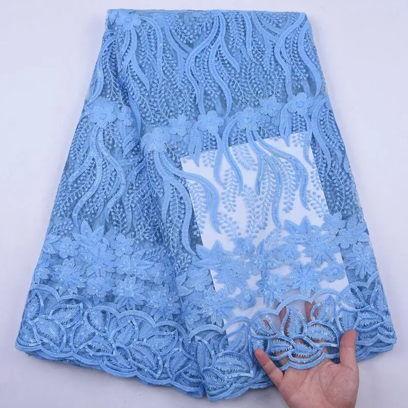 Latest Sky Blue French Milk Silk Lace Fabric With Sequins African Lace Fabric High Quality Laces For Wedding Gown Dress S2152
Latest Sky Blue French Milk Silk Lace Fabric With Sequins African Lace Fabric High Quality Laces For Wedding Gown Dress S2152