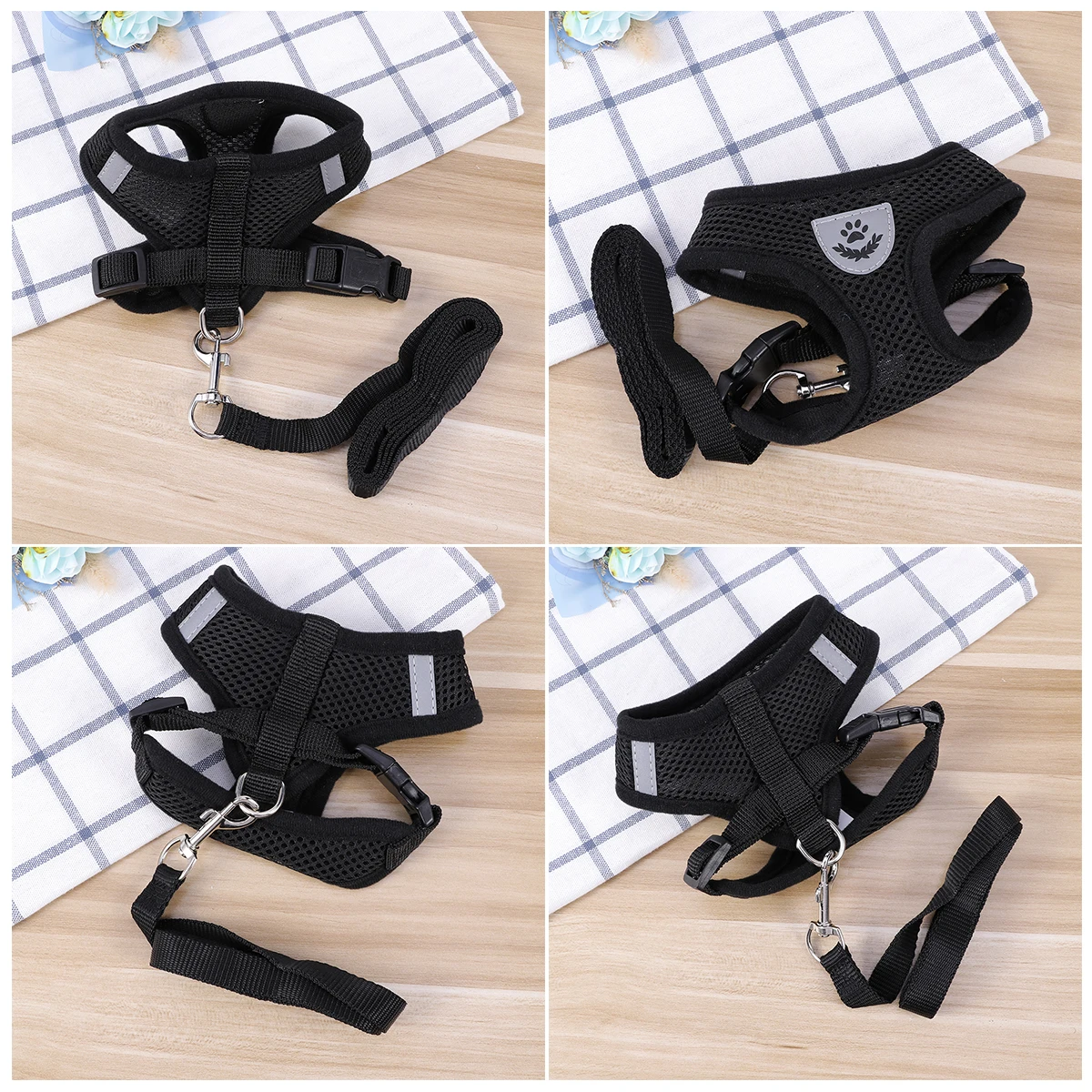 Pet Harness Vest for Small Dogs Black Fabric Adjustable Straps Dog Leash Suitable Outdoor Year Round Pet Supplies
Pet Harness Vest for Small Dogs Black Fabric Adjustable Straps Dog Leash Suitable Outdoor Year Round Pet Supplies