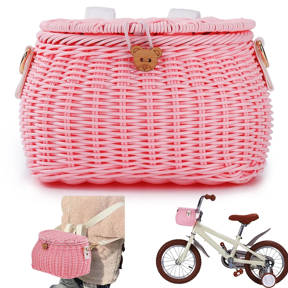 Cycling Handlebar Basket Backpack with Lid Bike Scooter Tricycle Basket Adjustable Leather Straps for Daily Commuting
Cycling Handlebar Basket Backpack with Lid Bike Scooter Tricycle Basket Adjustable Leather Straps for Daily Commuting