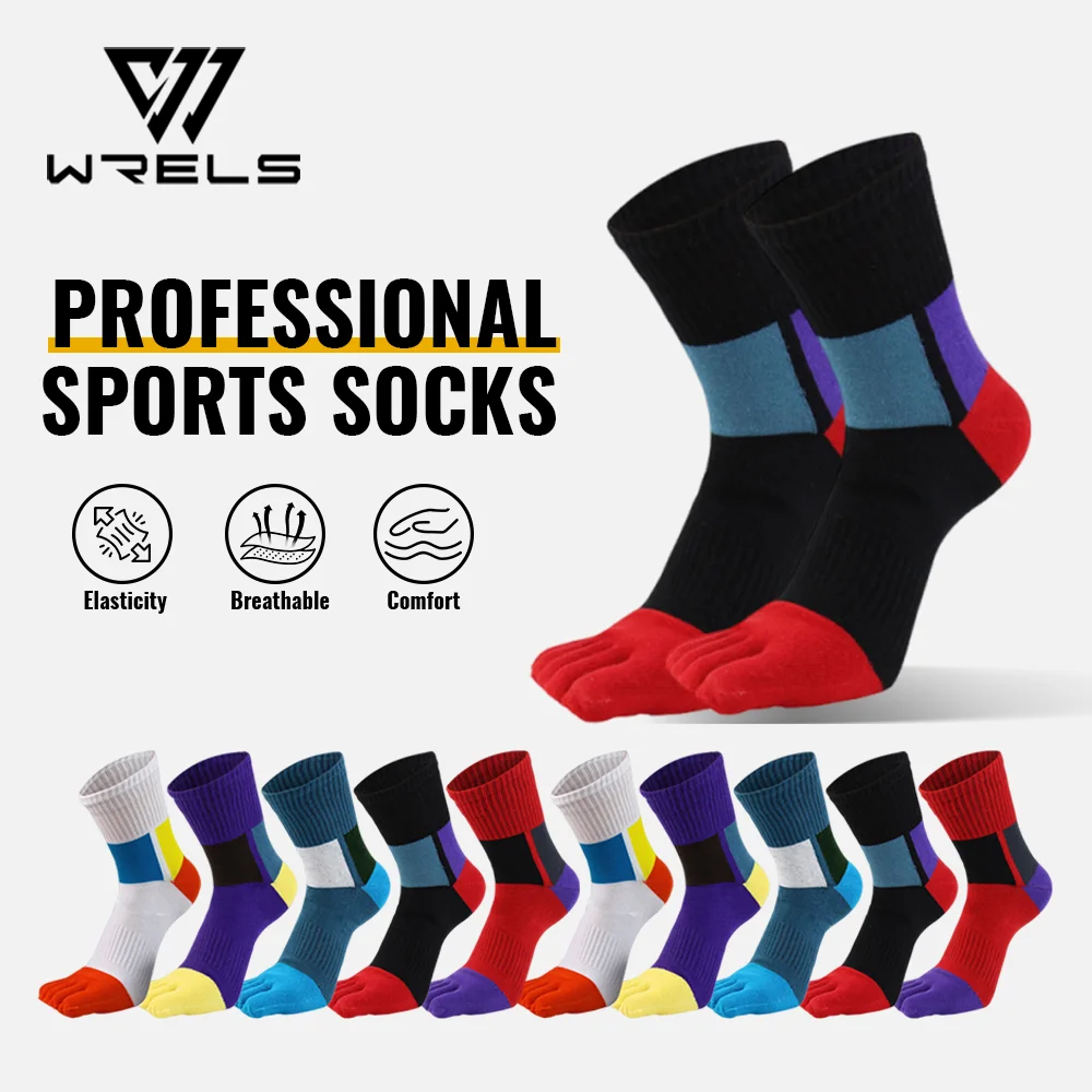 WRELS 1/2/3 Pairs Five Finger Athletic Socks Breathable Arch Support Men Toe Socks Cushioned Basketball Compression Running Sock
WRELS 1/2/3 Pairs Five Finger Athletic Socks Breathable Arch Support Men Toe Socks Cushioned Basketball Compression Running Sock
