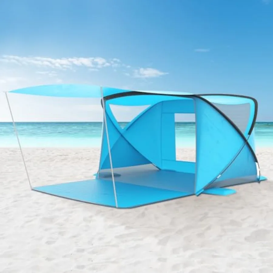 Beach Tent with Canopy Beach Cabana Sun Shelter for 4-6 Person Lightweight Portable Beach Cabana with UPF 50+ Sun Shelter and V
Beach Tent with Canopy Beach Cabana Sun Shelter for 4-6 Person Lightweight Portable Beach Cabana with UPF 50+ Sun Shelter and V