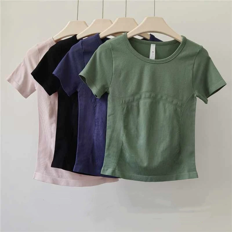 Yoga Clothes Short-sleeved Women Slimming Sports Running Tops Breathable Elastic Fitness Skipping Rope Pilates Training Clothes
Yoga Clothes Short-sleeved Women Slimming Sports Running Tops Breathable Elastic Fitness Skipping Rope Pilates Training Clothes