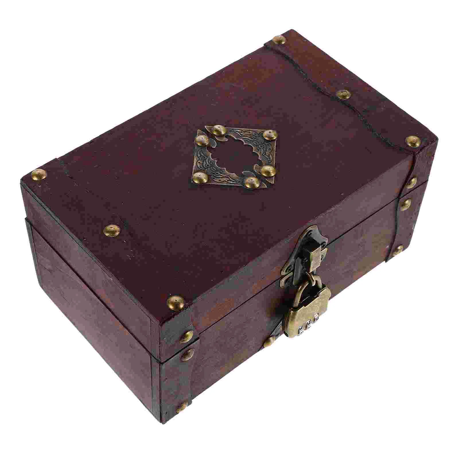 Vintage Jewelry Box Wooden Treasure Chest Lock Small Boxes for Women Chinese Style Storage with European Decor
Vintage Jewelry Box Wooden Treasure Chest Lock Small Boxes for Women Chinese Style Storage with European Decor