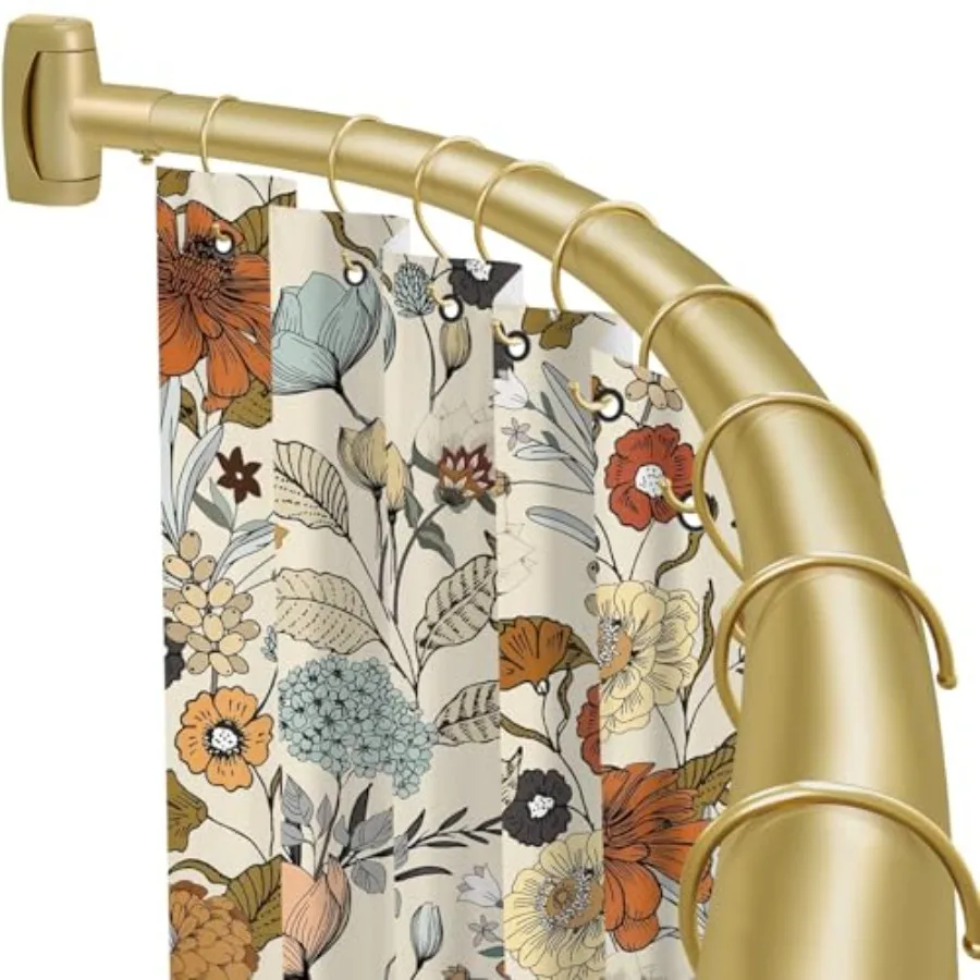 Curved Shower Curtain Rod 35-82In 2.9-6.8Ft Gold Round Rustproof Shower Rod for Bathroom Bathtub Adjustable Arched Shower Curta
Curved Shower Curtain Rod 35-82In 2.9-6.8Ft Gold Round Rustproof Shower Rod for Bathroom Bathtub Adjustable Arched Shower Curta