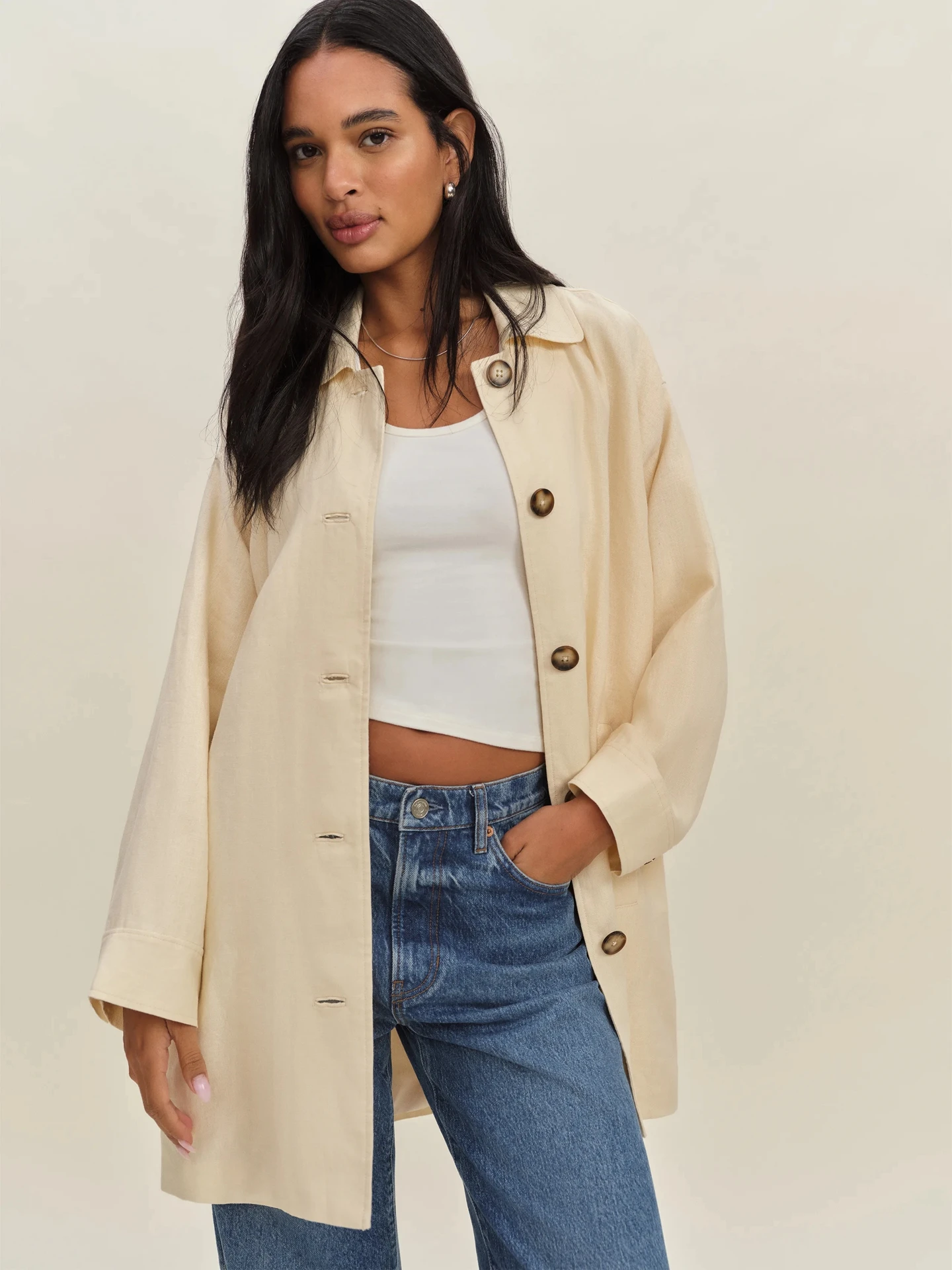 Женское льняное пальто Reformation Jaet 202, ранняя осень, новое простое универсальное пальто средней длины, длинное пальто свевого цвета
Женское льняное пальто Reformation Jaet 202, ранняя осень, новое простое универсальное пальто средней длины, длинное пальто свевого цвета