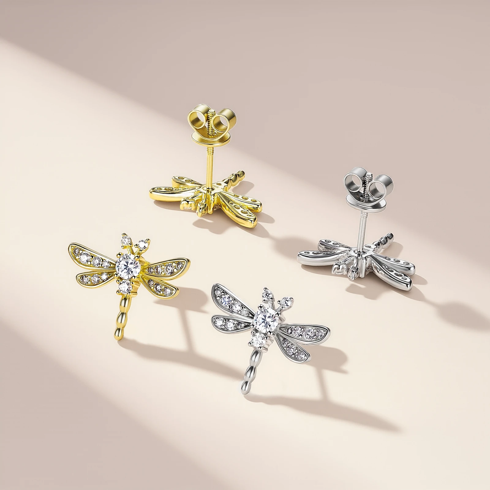 Повседневная одежда S925, посеребренные серьги-стрекозы из 18-каратного золота с муассанитом и бриллиантами, 0,5 карата для женщин, подарок
Повседневная одежда S925, посеребренные серьги-стрекозы из 18-каратного золота с муассанитом и бриллиантами, 0,5 карата для женщин, подарок