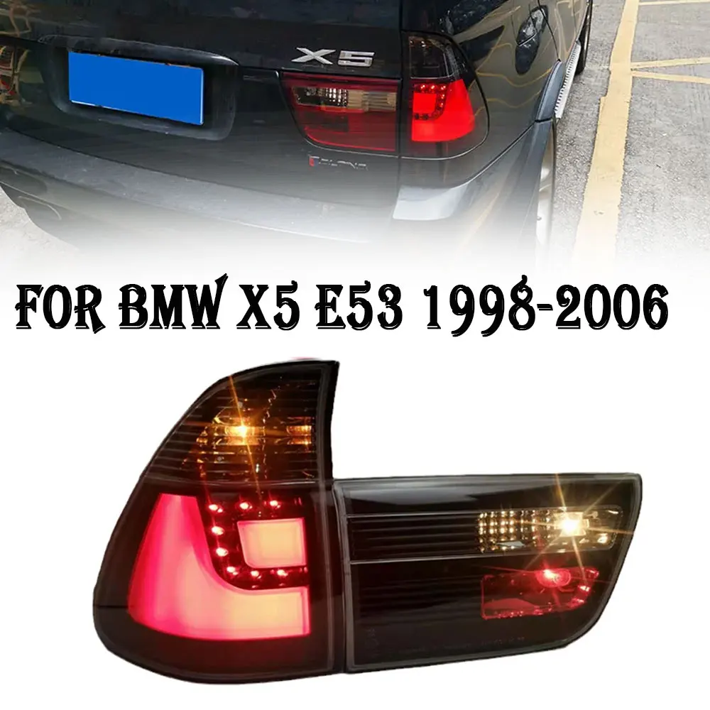 Автомобильные задние фонари для BMW X5 E53 1998-2006, новый стиль, задняя фара, динамический сигнал поворота, задняя фара в сборе
Автомобильные задние фонари для BMW X5 E53 1998-2006, новый стиль, задняя фара, динамический сигнал поворота, задняя фара в сборе
