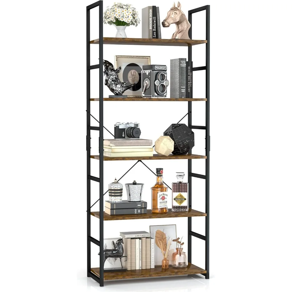 5 Tier Bookshelf, Tall Bookcase, Office Shelf Storage Organizer, Modern Book Shelf for Living Room, Bedroom, and Home Office, V
5 Tier Bookshelf, Tall Bookcase, Office Shelf Storage Organizer, Modern Book Shelf for Living Room, Bedroom, and Home Office, V