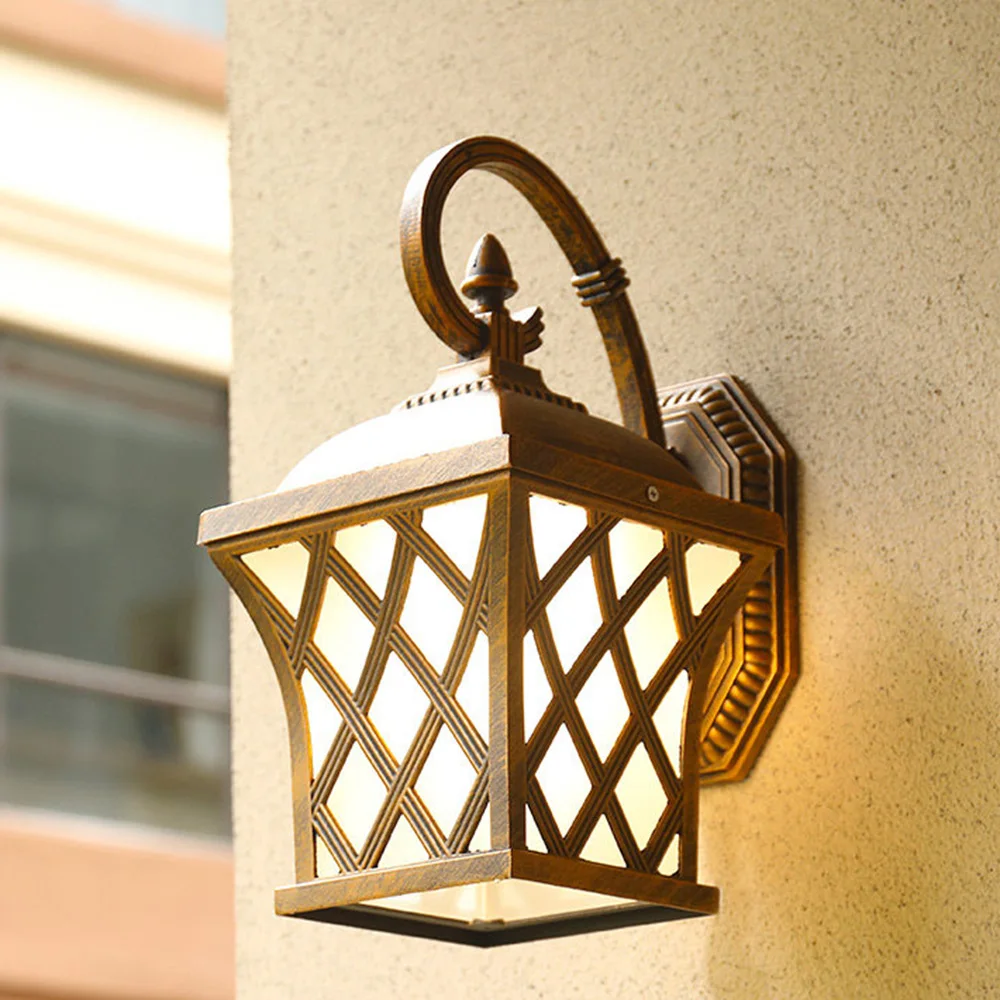 Waterproof Outdoor Wall Lamp Luxury Checks Coffee European Villa Landscape Corridor Hallway Door Bedroom Bedside Wall Sconces
Waterproof Outdoor Wall Lamp Luxury Checks Coffee European Villa Landscape Corridor Hallway Door Bedroom Bedside Wall Sconces