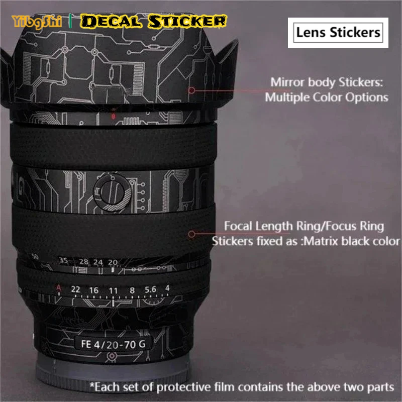 SEL2070G Lens Sticker Advanced Protection Skin For Sony FE 20-70mm F4 G Lens Body Protective Anti-Scratch Decal Skin
SEL2070G Lens Sticker Advanced Protection Skin For Sony FE 20-70mm F4 G Lens Body Protective Anti-Scratch Decal Skin