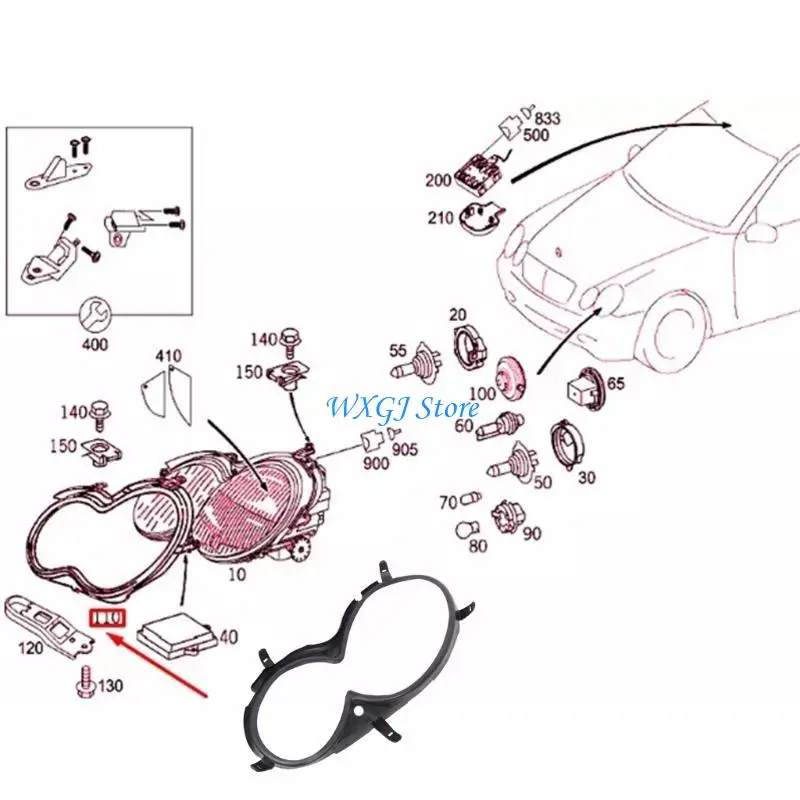 37JE 1 Pair Head Light Lamp Cover Gasket Replacement Headlamp Gasket 2098260191 Automotive Accessories for W209 CLK200 CLK320
37JE 1 Pair Head Light Lamp Cover Gasket Replacement Headlamp Gasket 2098260191 Automotive Accessories for W209 CLK200 CLK320